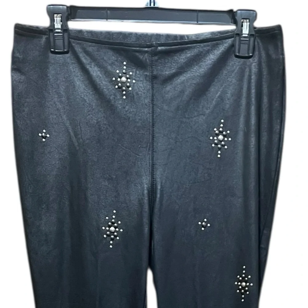 Free People Embellished Vegan‎ Skinny Pant in Black Size 28